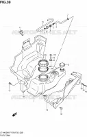 FUEL TANK for Suzuki KINGQUAD 450 2010