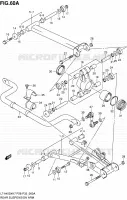 REAR SUSPENSION ARM (MODEL K8/K9/L0) for Suzuki KINGQUAD 450 2010