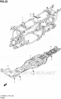 FRAME for Suzuki KINGQUAD 500 2014
