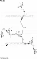 FRONT BRAKE HOSE for Suzuki KINGQUAD 500 2014