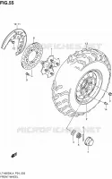 FRONT WHEEL for Suzuki KINGQUAD 500 2014