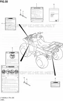 LABEL for Suzuki KINGQUAD 500 2014