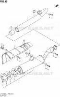 MUFFLER for Suzuki KINGQUAD 500 2014