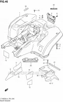 REAR FENDER for Suzuki KINGQUAD 500 2014