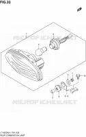 TAIL LIGHT ASSY for Suzuki KINGQUAD 500 2014