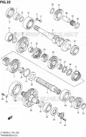 TRANSMISSION (2) for Suzuki KINGQUAD 500 2014