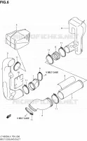 V BELT COOLING DUCT for Suzuki KINGQUAD 500 2014
