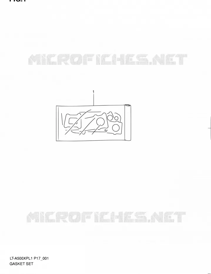 GASKET SET Suzuki QUAD 500 KINGQUAD 2011  LT-A500XP L1 (P17,P24)
