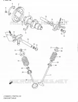 CAMSHAFT   VALVES for Suzuki KINGQUAD 500 2011