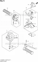 HANDGRIPS   LEVERS  for Suzuki KINGQUAD 500 2011