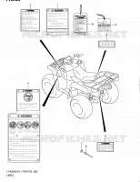 LABEL (LT A500XPZL1 P33) for Suzuki KINGQUAD 500 2011