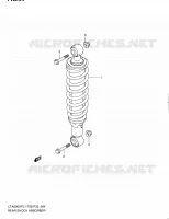 REAR SHOCK ABSORBER for Suzuki KINGQUAD 500 2011