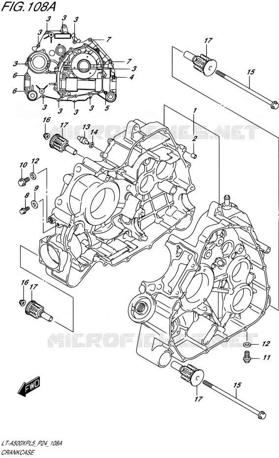 CASING Suzuki QUAD 500 KINGQUAD 2015  LT-A500XP L5 (P24)