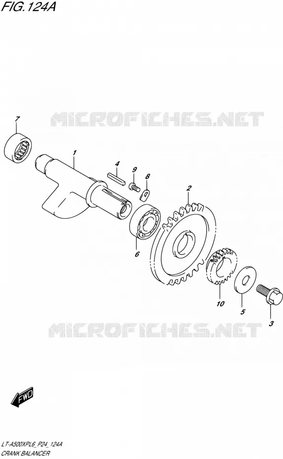 CRANK BALANCER Suzuki QUAD 500 KINGQUAD 2016  LT-A500XP L6 (P24)