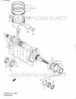 CRANKSHAFT for Suzuki KINGQUAD 750 2011