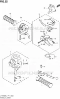 HANDGRIPS   LEVERS  for Suzuki KINGQUAD 750 2011