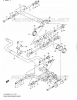 REAR SUSPENSION ARM for Suzuki KINGQUAD 750 2011