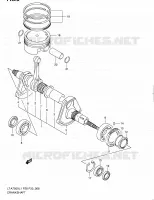 CRANKSHAFT for Suzuki KINGQUAD 750 2011