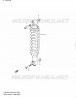 REAR SHOCK ABSORBER for Suzuki KINGQUAD 750 2011