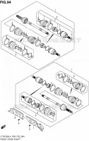 FRONT DRIVE SHAFT for Suzuki KINGQUAD 750 2014