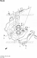 FUEL TANK for Suzuki KINGQUAD 750 2014