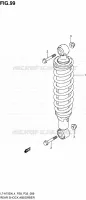 REAR SHOCK ABSORBER for Suzuki KINGQUAD 750 2014
