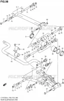 REAR SUSPENSION ARM for Suzuki KINGQUAD 750 2014