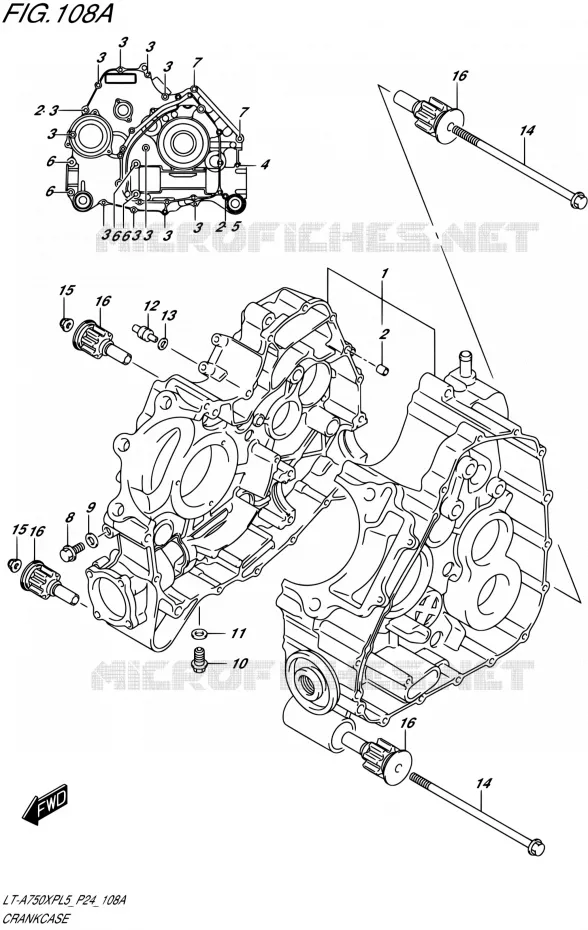 CASING Suzuki QUAD 750 KINGQUAD 2015  LT-A750XP L5 (P24)