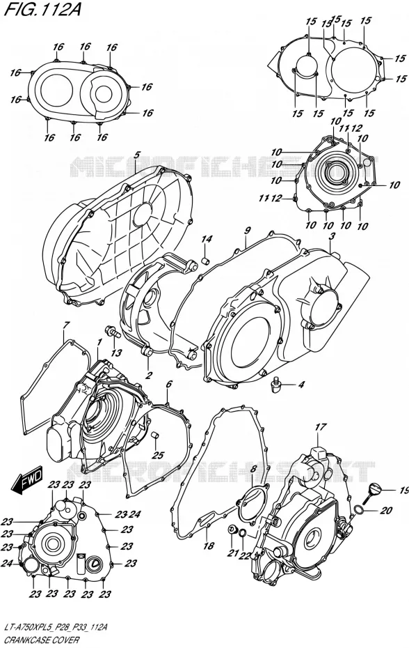 CASING Suzuki QUAD 750 KINGQUAD 2015  LT-A750XP L5/LT-A750XPZ L5 (P03,P28,P33)