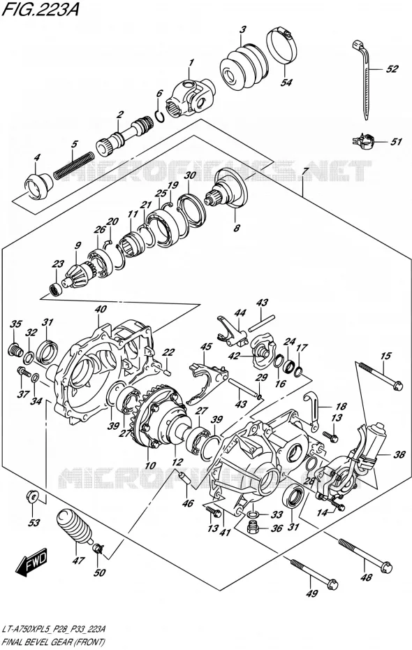 DRIVESHAFT (AVANT) Suzuki QUAD 750 KINGQUAD 2015  LT-A750XP L5/LT-A750XPZ L5 (P03,P28,P33)
