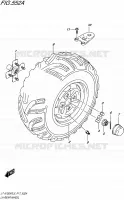 LEFT HAND REAR WHEEL for Suzuki KINGQUAD 750 2015