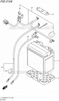 BATTERY for Suzuki KINGQUAD 750 2016