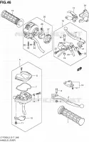 HANDGRIPS   LEVERS  (LT F250L3 E17) for Suzuki OZARK 250 2013