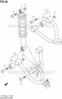 SHOCK ABSORBER   WISHBONE for Suzuki OZARK 250 2013