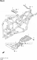 FRAME for Suzuki KINGQUAD 400 2013