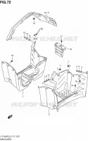 MUDGUARD (LT F400FZL3 P17) for Suzuki KINGQUAD 400 2013