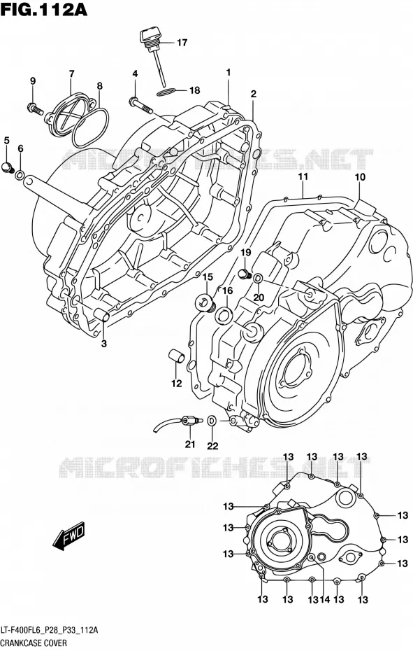 CASING Suzuki QUAD 400 KINGQUAD 2016  LT-F400F L6 (P03,P28,P33)