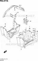 MUDGUARD for Suzuki KINGQUAD 400 2016