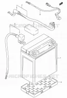BATTERY for Suzuki EIGER 400 2007