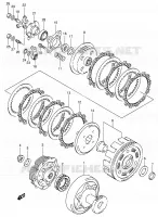 CLUTCH (MODEL K4/K5/K6/K7) for Suzuki EIGER 400 2007