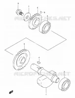 CRANK BALANCER for Suzuki EIGER 400 2007