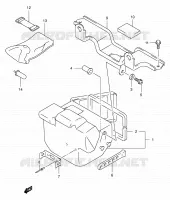 REAR BOX for Suzuki EIGER 400 2007