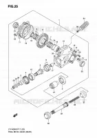 DRIVESHAFT (ARRIERE) for Suzuki KINGQUAD 400 2010