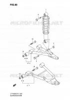 SHOCK ABSORBER   WISHBONE for Suzuki KINGQUAD 400 2010