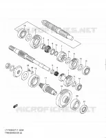 TRANSMISSION (2)(MODEL L0) for Suzuki KINGQUAD 400 2010