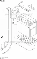 BATTERY for Suzuki KINGQUAD 400 2014