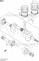 CRANKSHAFT for Suzuki KINGQUAD 400 2014