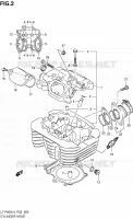 CYLINDER HEAD (LT F400L4 P33) for Suzuki KINGQUAD 400 2014