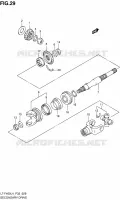 DRIVESHAFT (LT F400L4 P33) for Suzuki KINGQUAD 400 2014