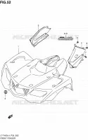 FRONT FENDER (LT F400L4 P33) for Suzuki KINGQUAD 400 2014